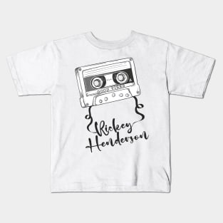 Good Vibes Rickey Henderson // Retro Ribbon Cass Kids T-Shirt